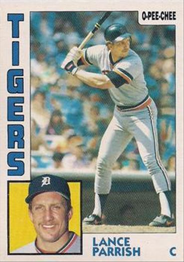 1984 O-Pee-Chee Baseball Cards 158     Lance Parrish